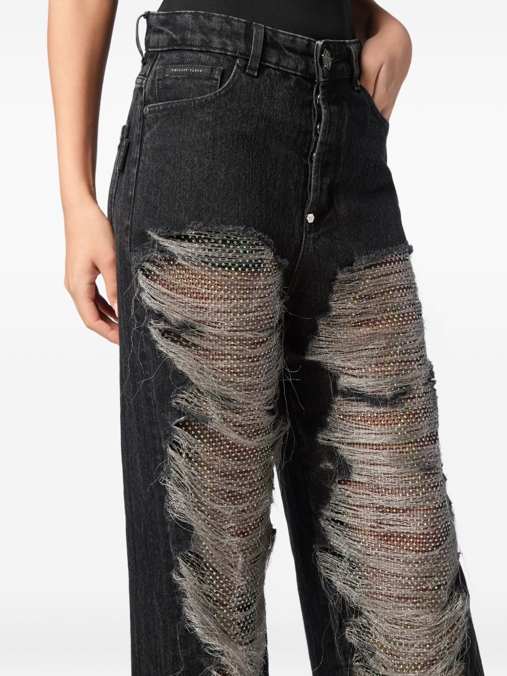 mesh strass jeans - 5