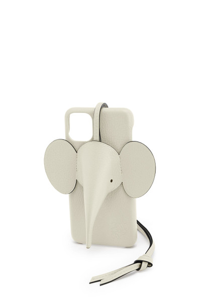 Loewe Elephant cover for iPhone 11 Pro Max in pearlized calfskin outlook