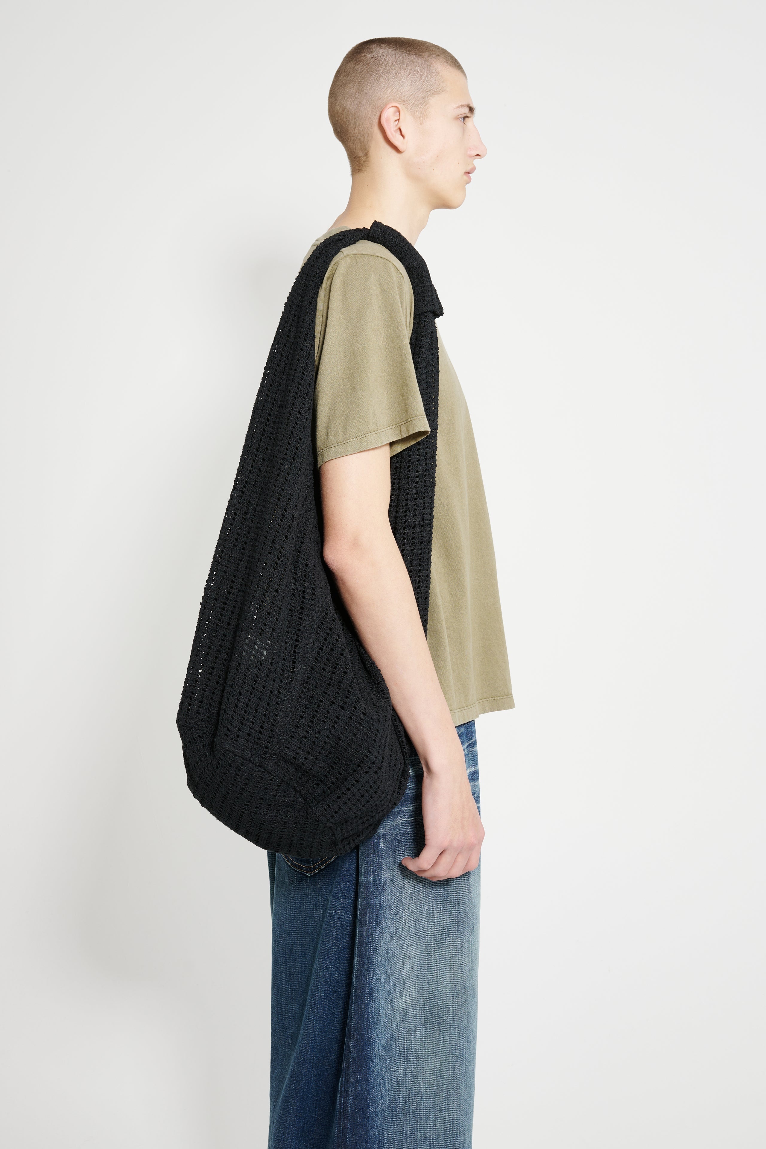 OUR LEGACY DRIP BAG BLACK ROMANTIC CROCHET - 3
