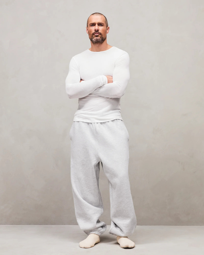 entire studios STANDARD SWEAT HEATHER GREY outlook