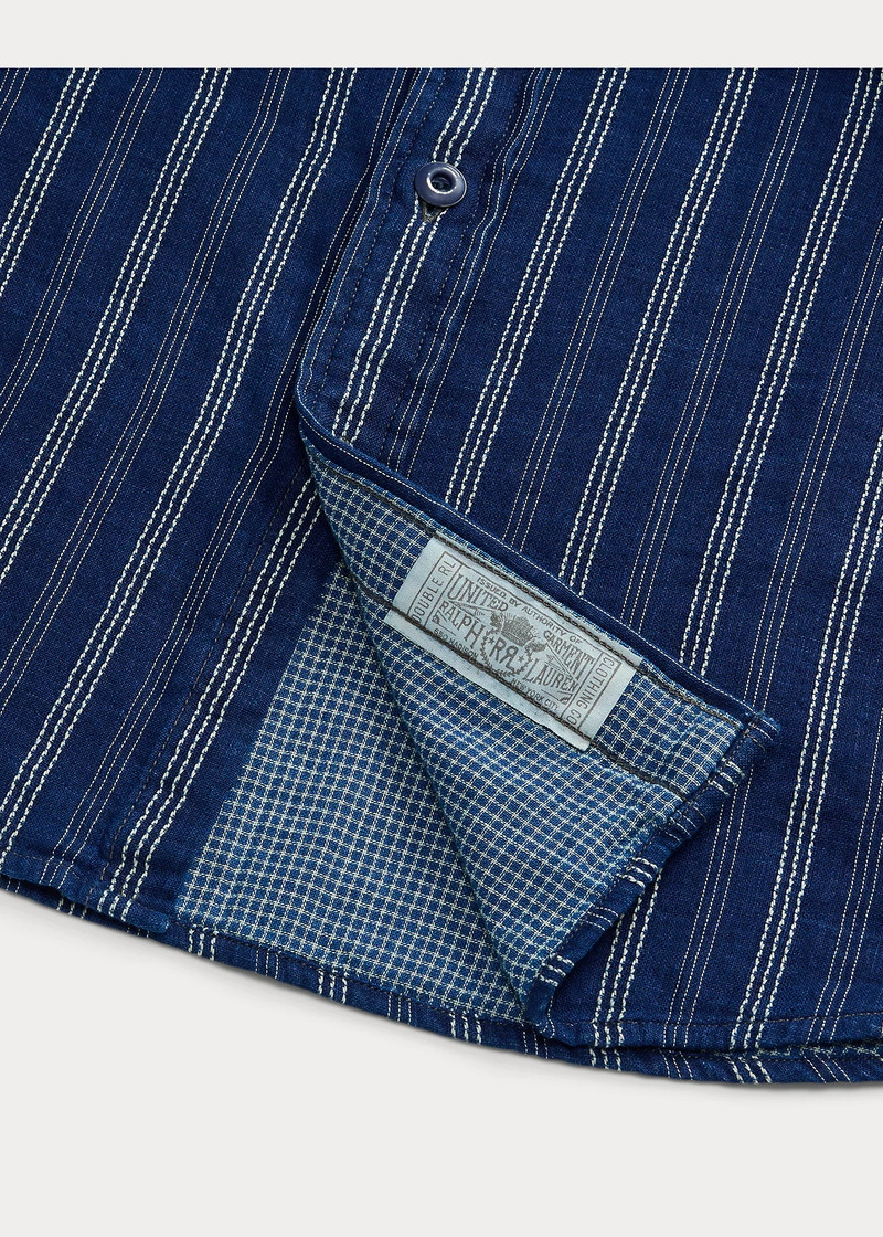 Indigo Striped Double-Faced Workshirt 4