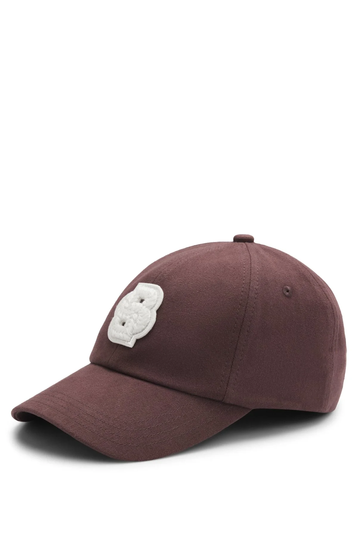 COTTON-TWILL CAP WITH BRAIDED DOUBLE B MONOGRAM - 1