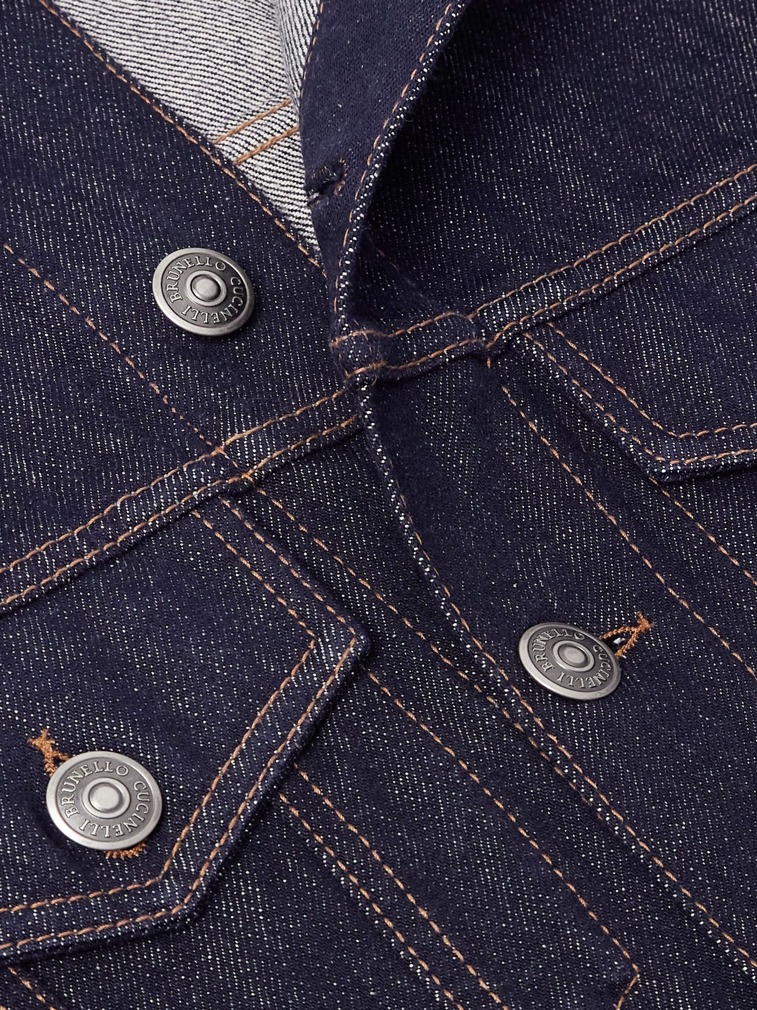 Denim Trucker Jacket Blue - 5