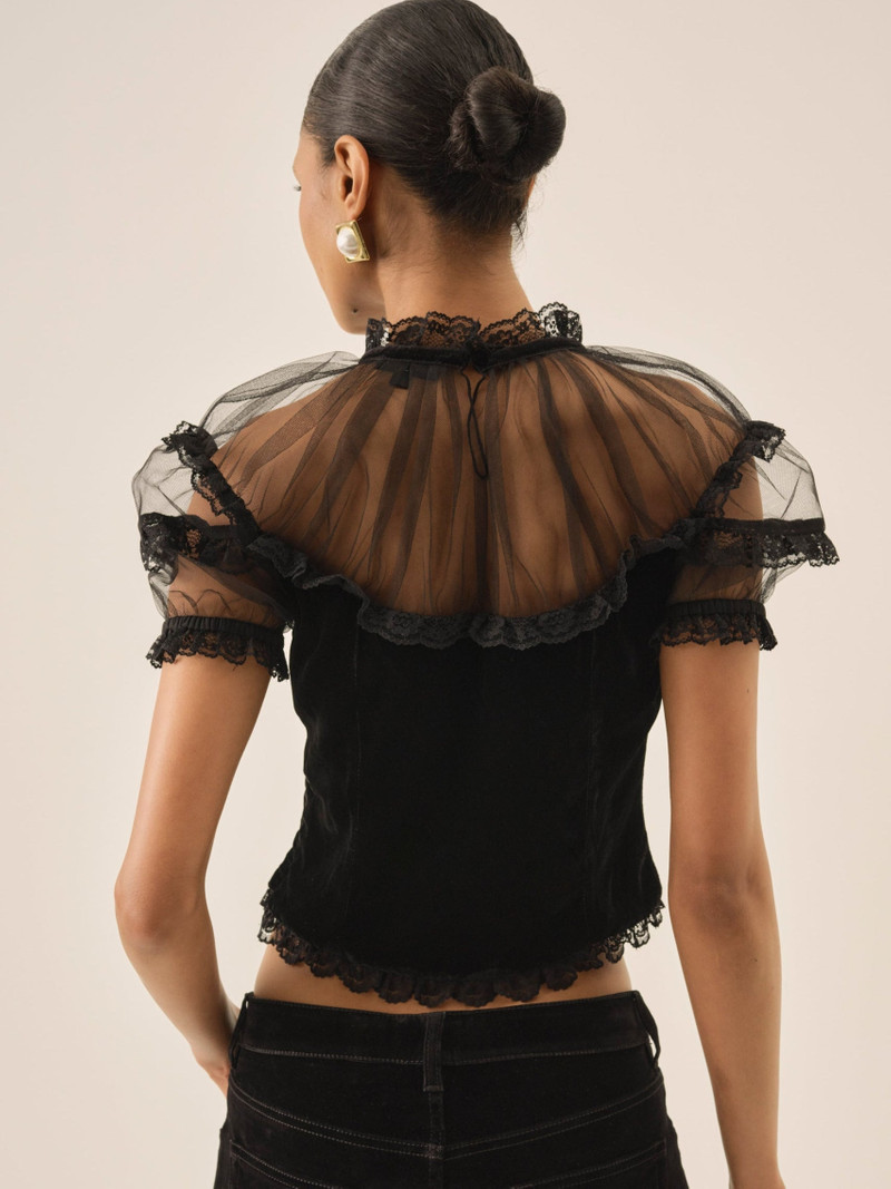 La Vie En Bow Velvet Top 3