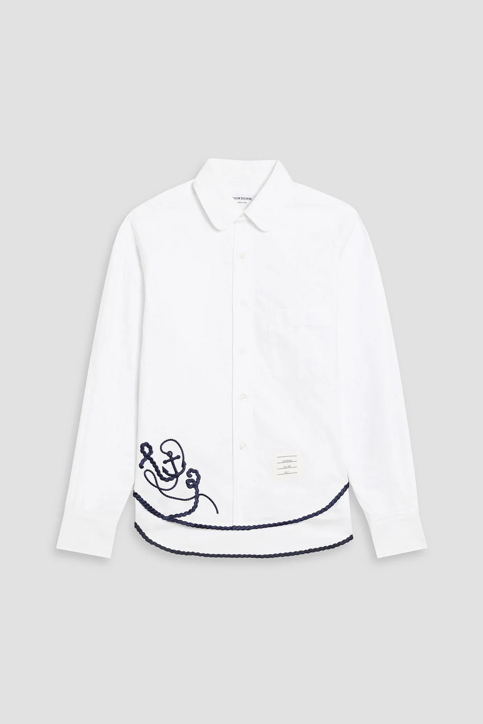 Embroidered cotton Oxford shirt - 1