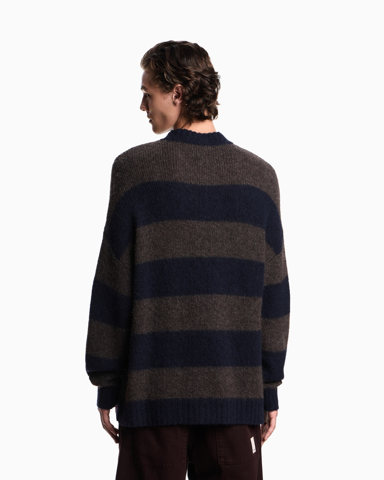 NEW YORK CAPSULE COLLECTION STRIPED ALPACA-BLEND OVERSIZED JUMPER - 3