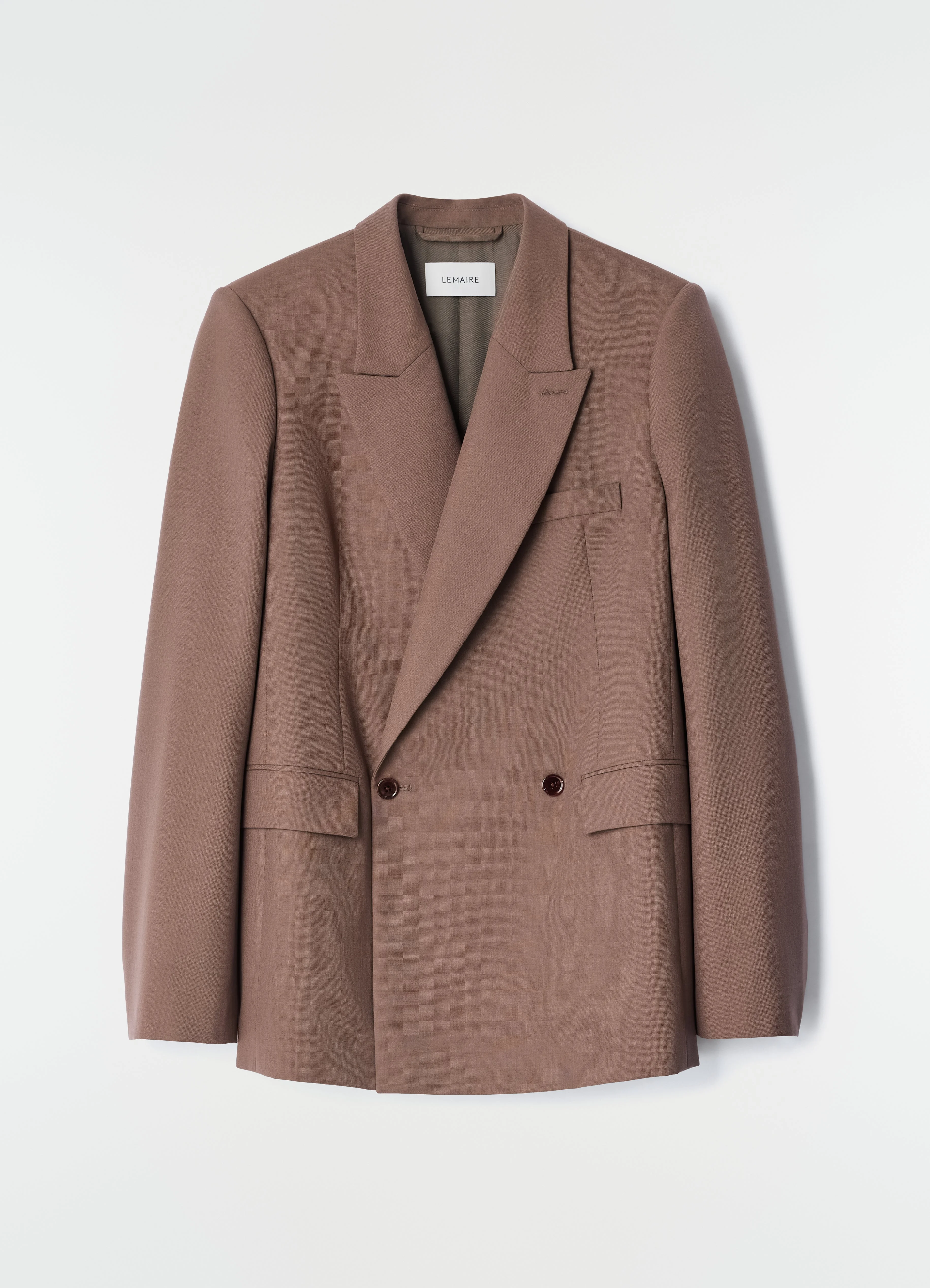 DOUBLE-BREASTED TAILORED JACKET IN TROPICAL WOOL BLEND - 1