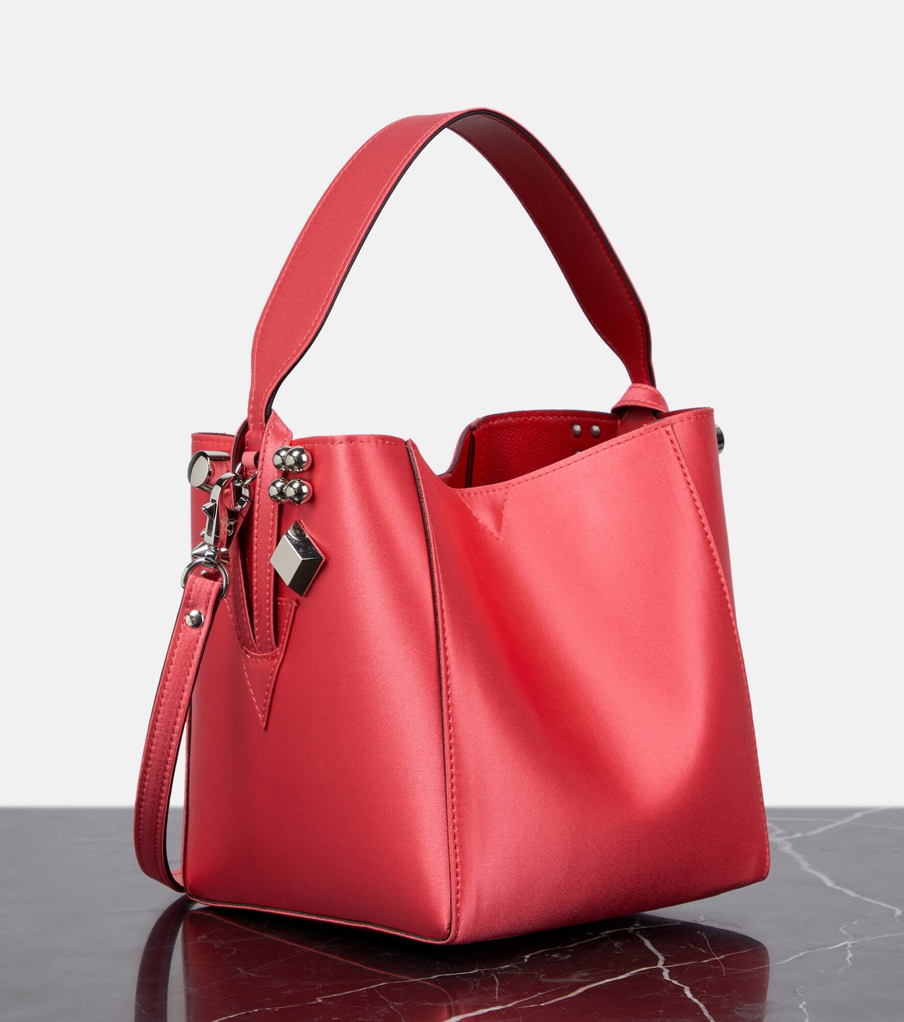 Cabachic Mini satin bucket bag - 4