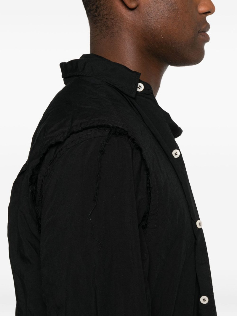 button-fastening asymmetric shirt 5