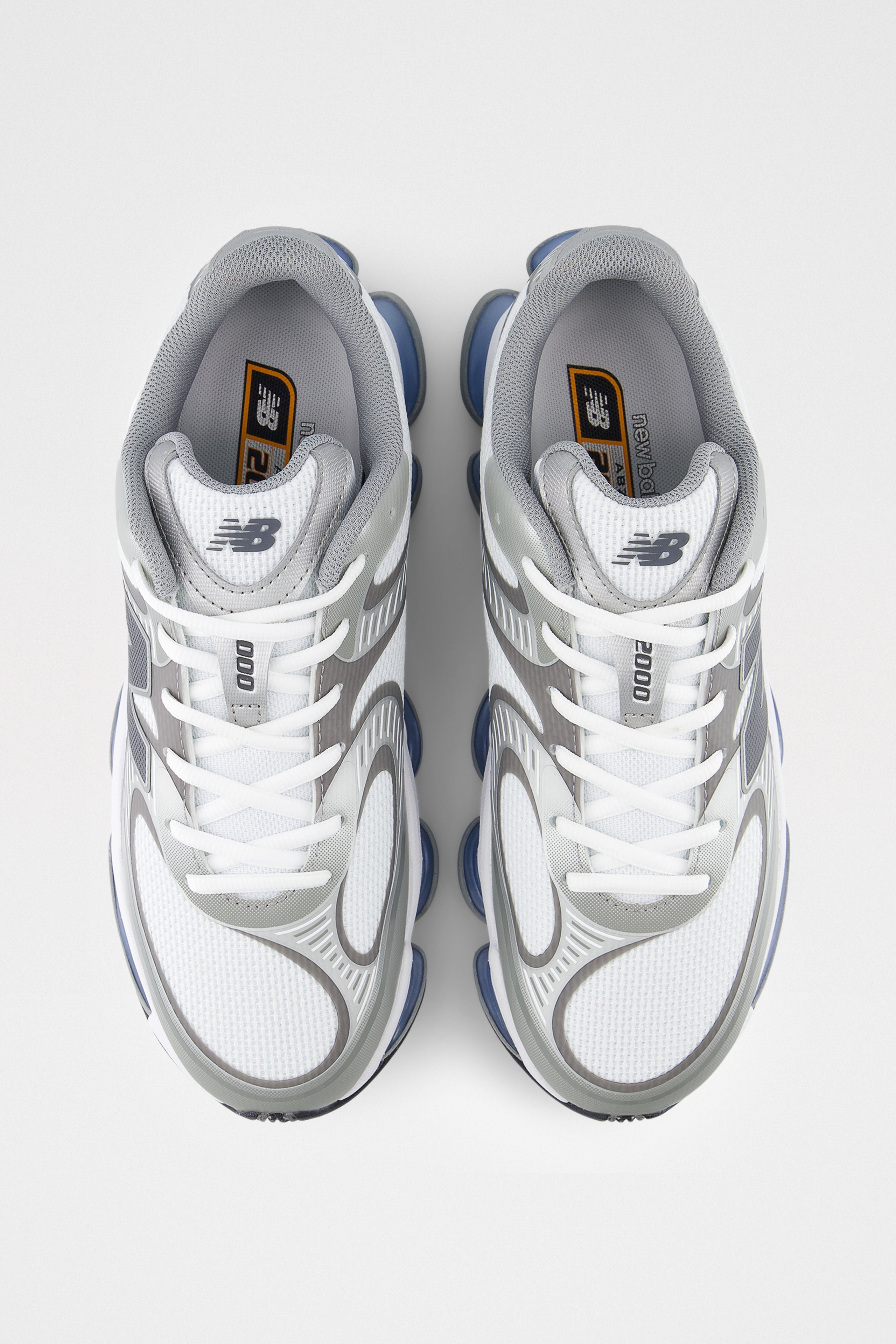 NEW BALANCE ABZORB 2000 WHITE / SILVER METALLIC - 4