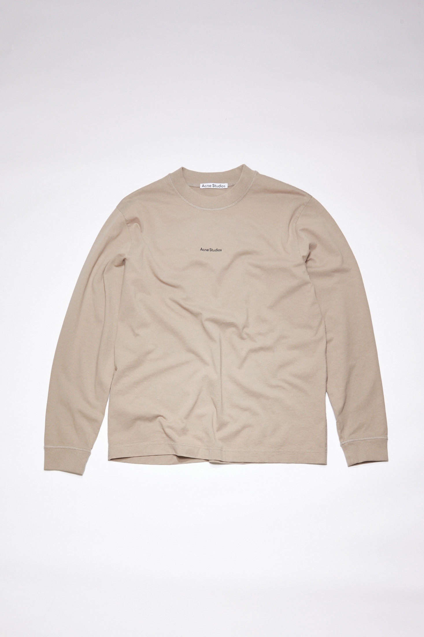 Logo long sleeve t-shirt - Mushroom beige - 6