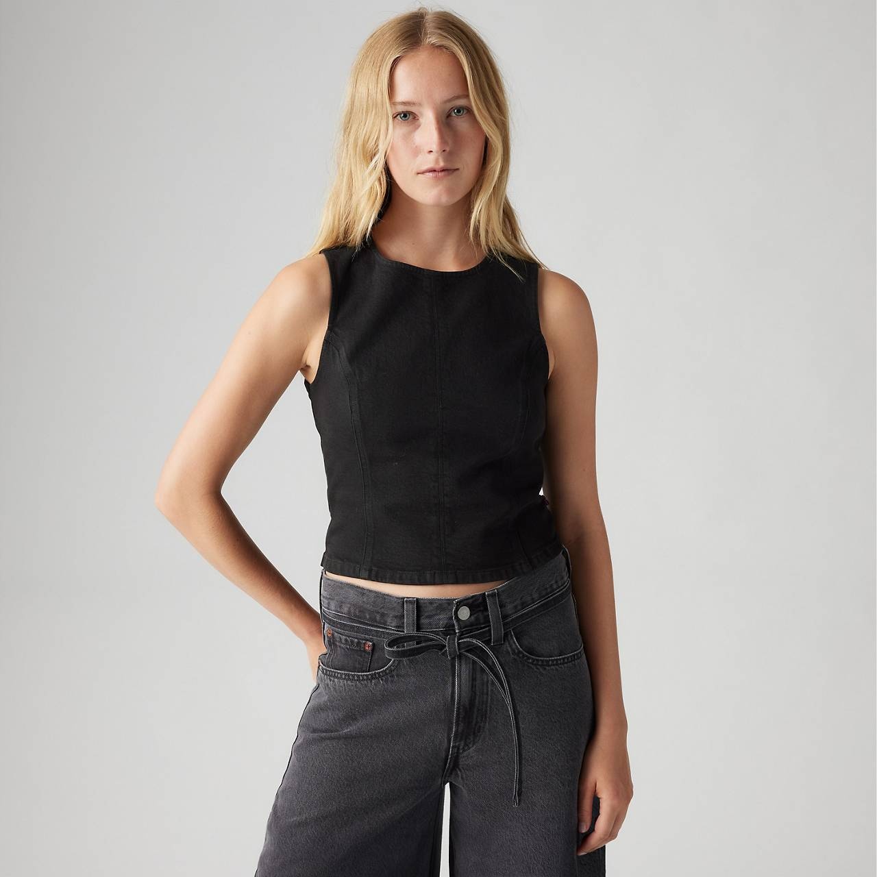 TOPANGA DENIM TANK TOP - 3