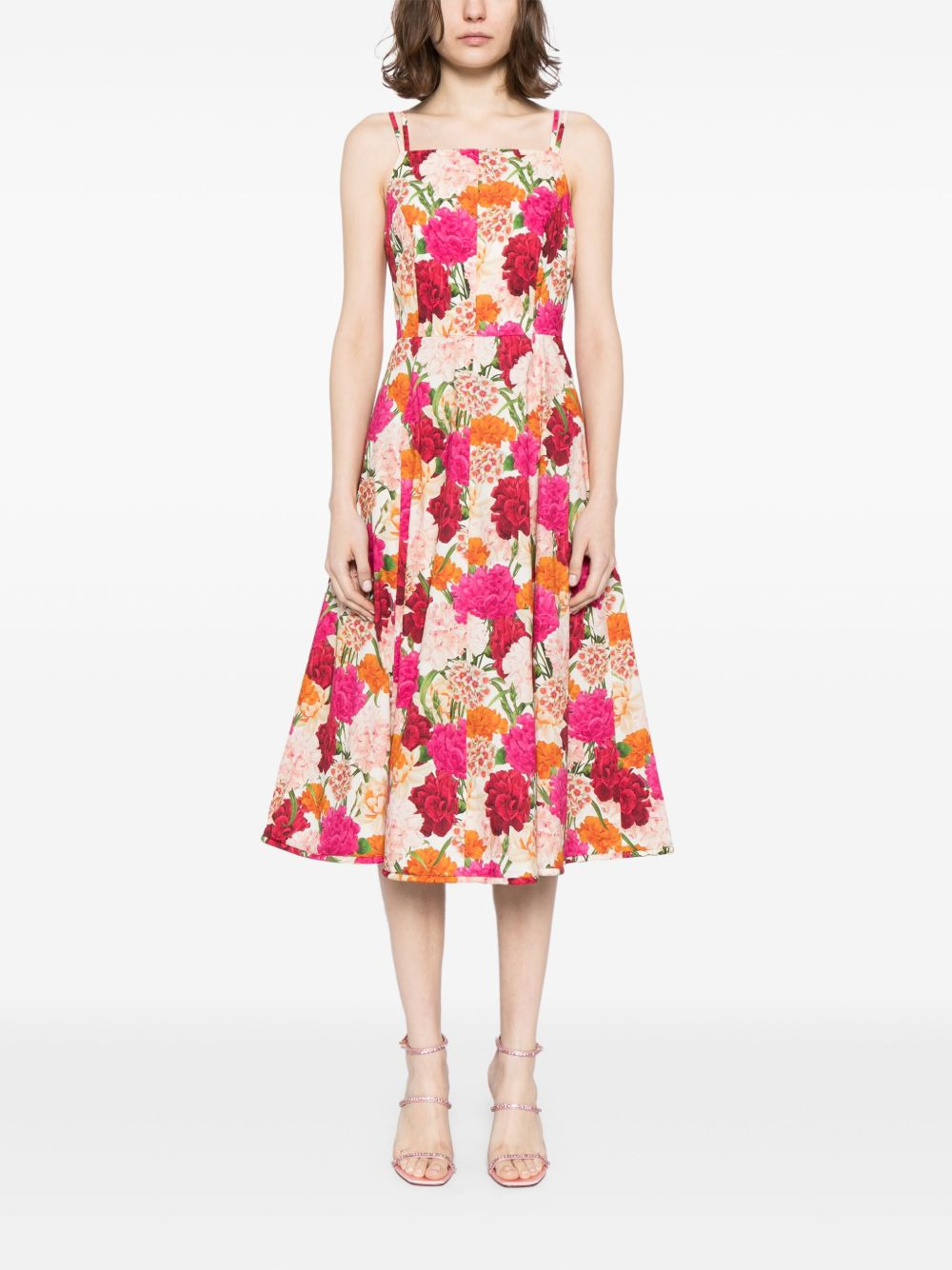 Jacinta floral-print midid dress - 2
