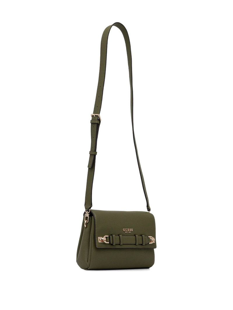 GUESS USA Gregoria logo-lettering shoulder bag outlook