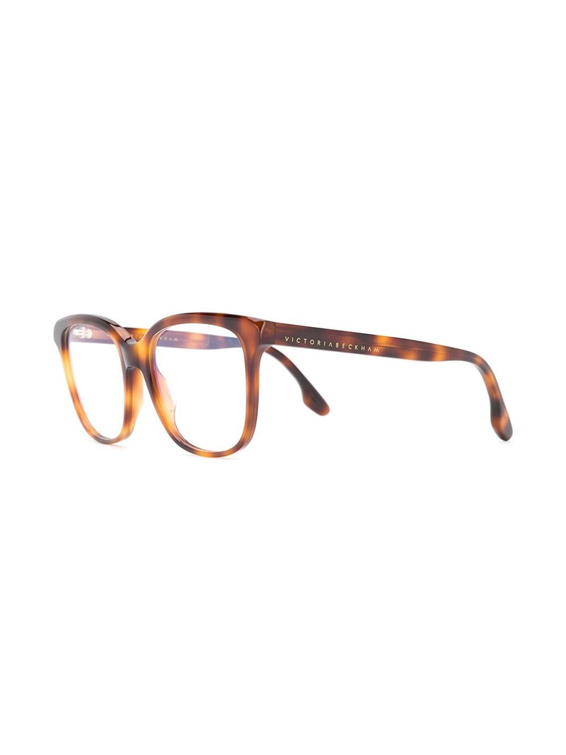 Victoria Beckham tortoiseshell square glasses outlook