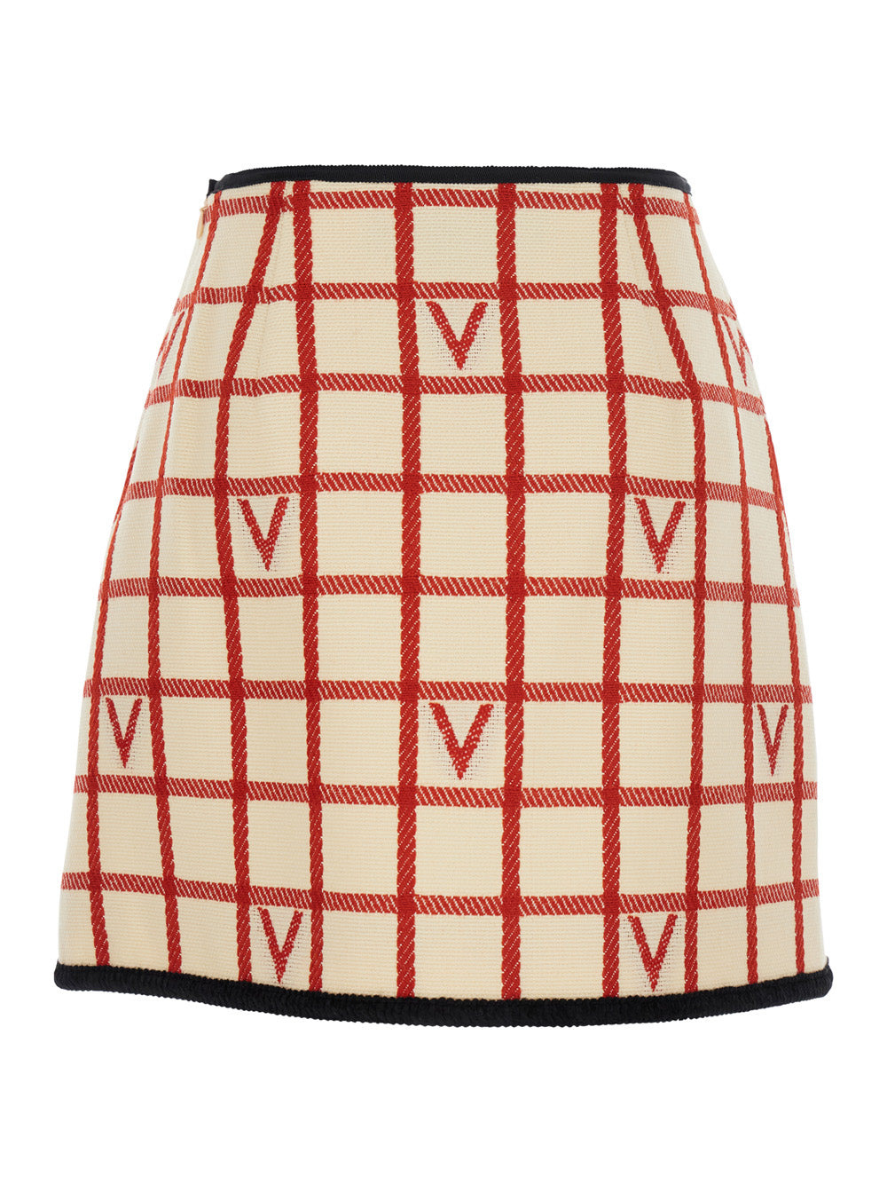 Valentino Women Skirt | Mossi | Check Treccia Vlogo - 2