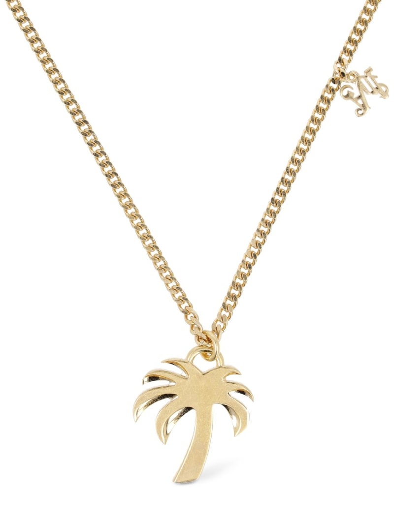 Palm charm brass necklace - 1