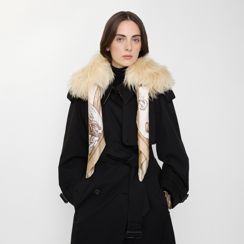 Scarf Trim Shearling Collar 3