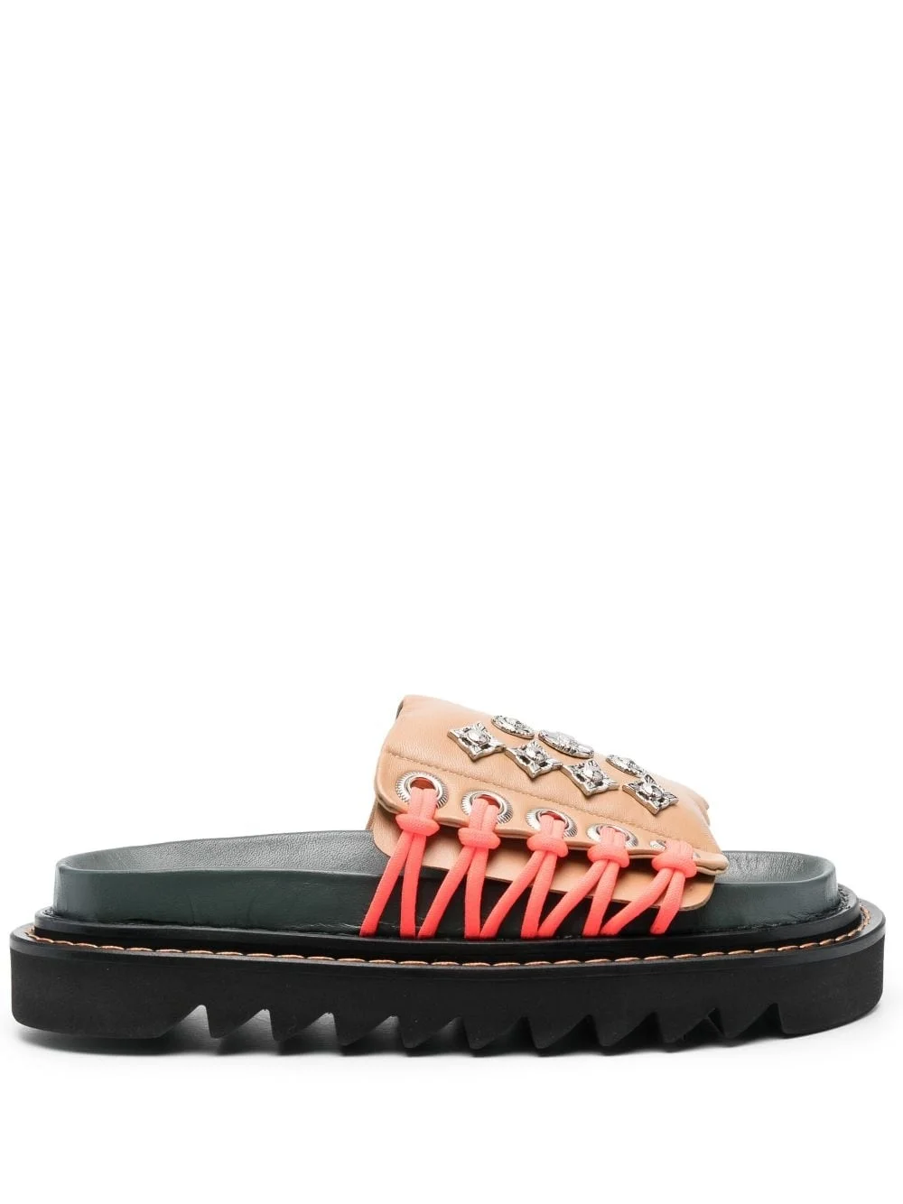studded platform sandals - 1