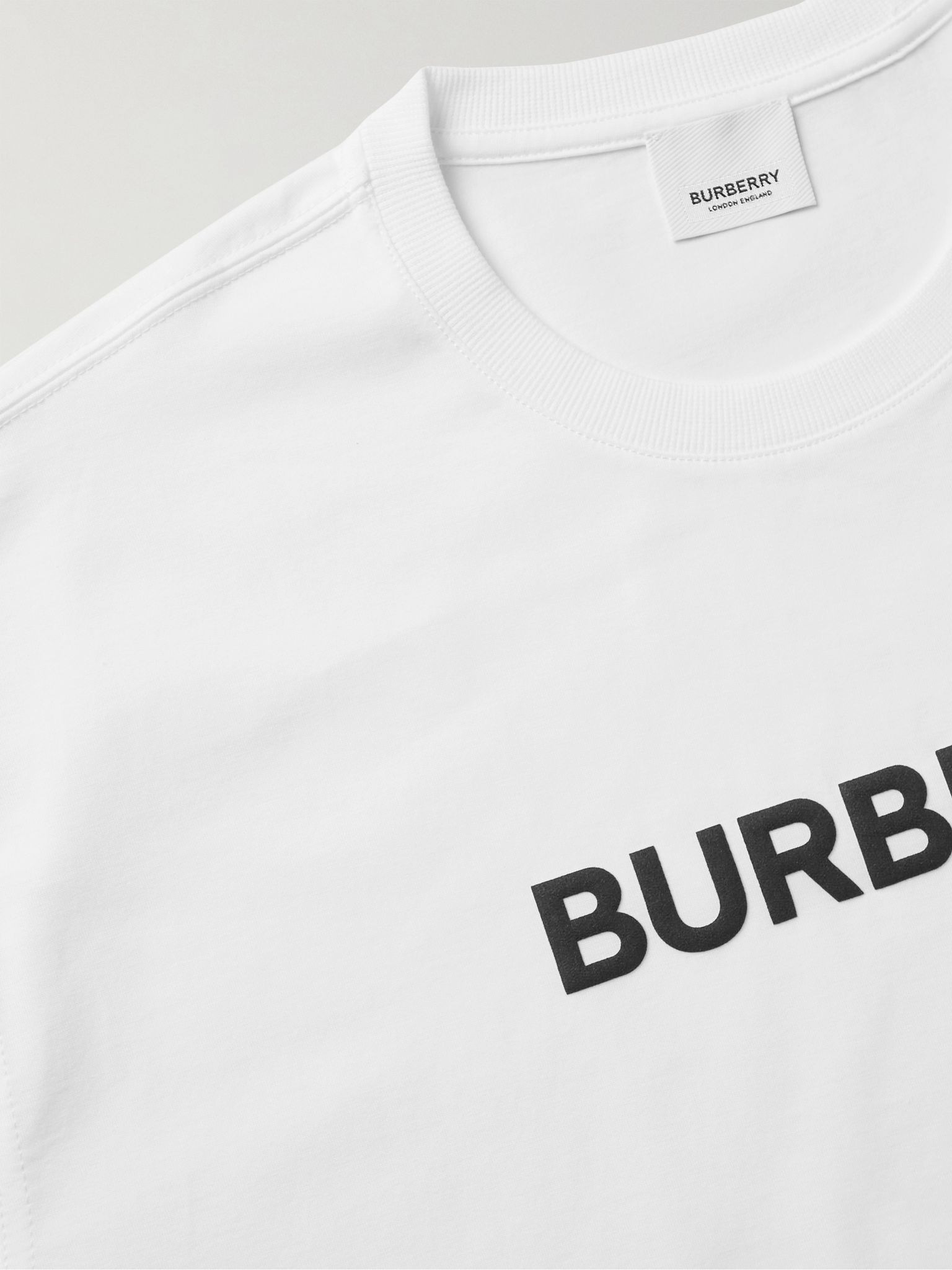 Logo-Print Cotton-Jersey T-Shirt White - 5