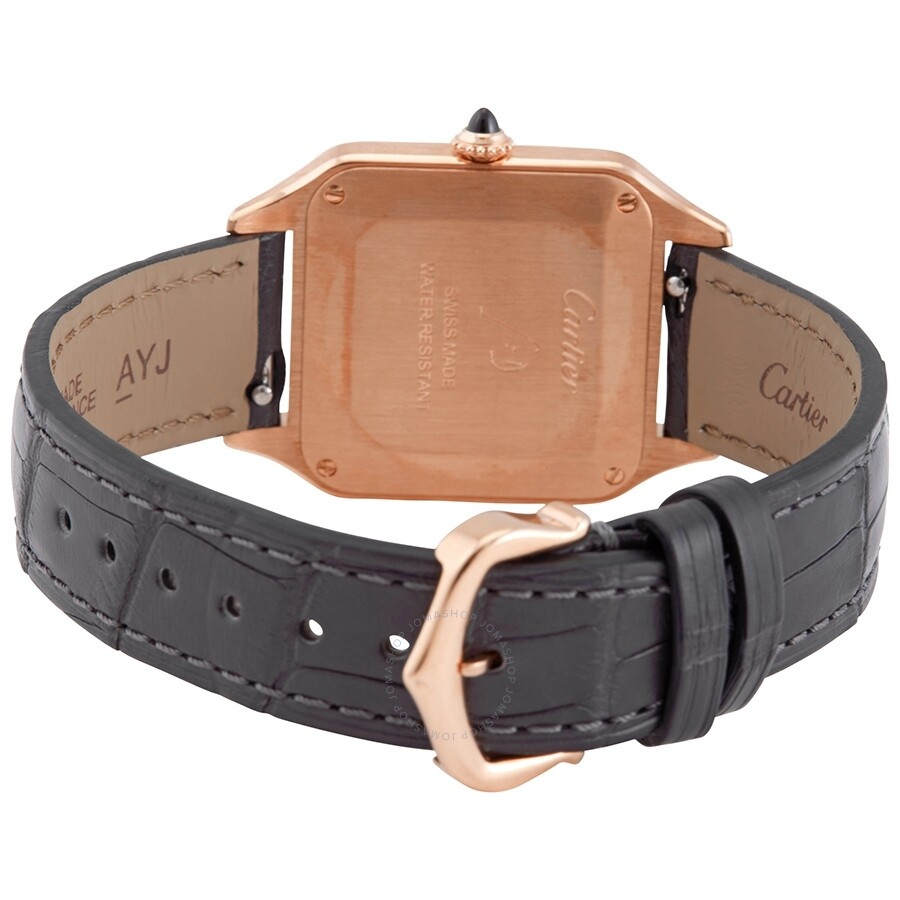 Cartier Santos-Dumont Silver Dial 18kt Rose Gold Ladies Watch WGSA0022 - 3