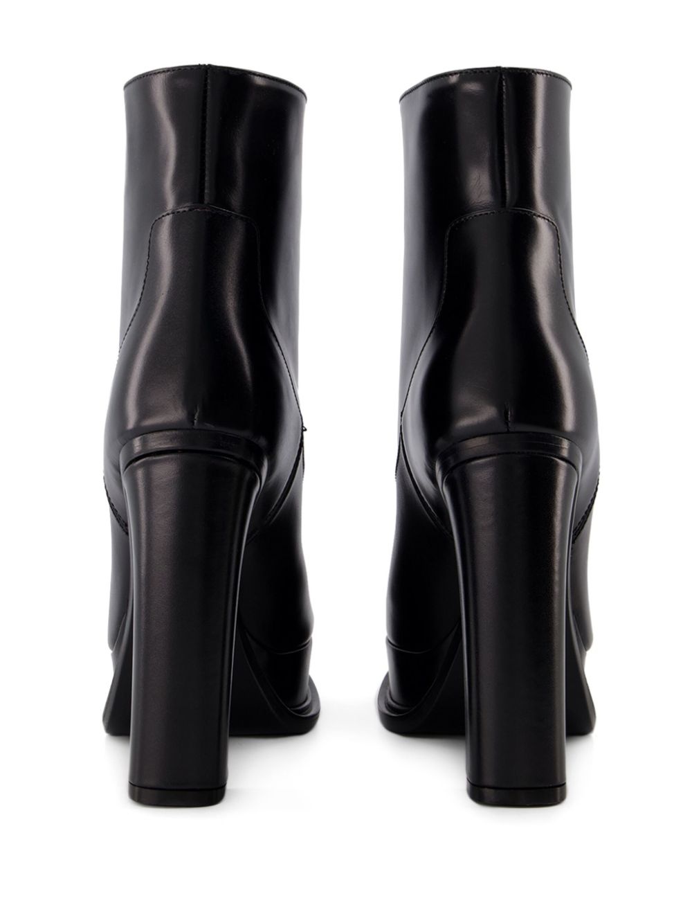 120mm leather ankle boots - 3