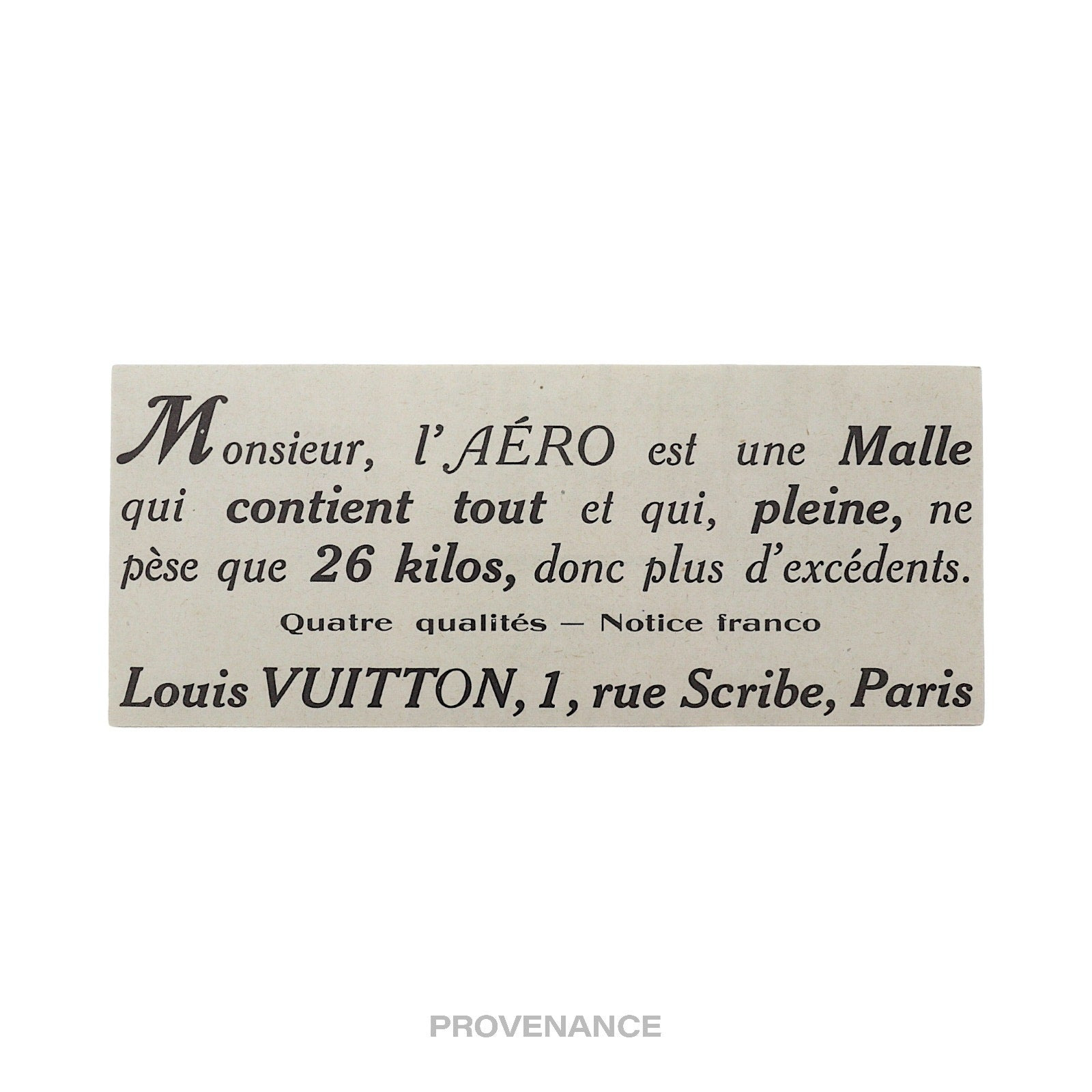Louis Vuitton Antique Newsprint Ad - AERO TRUNK - 4