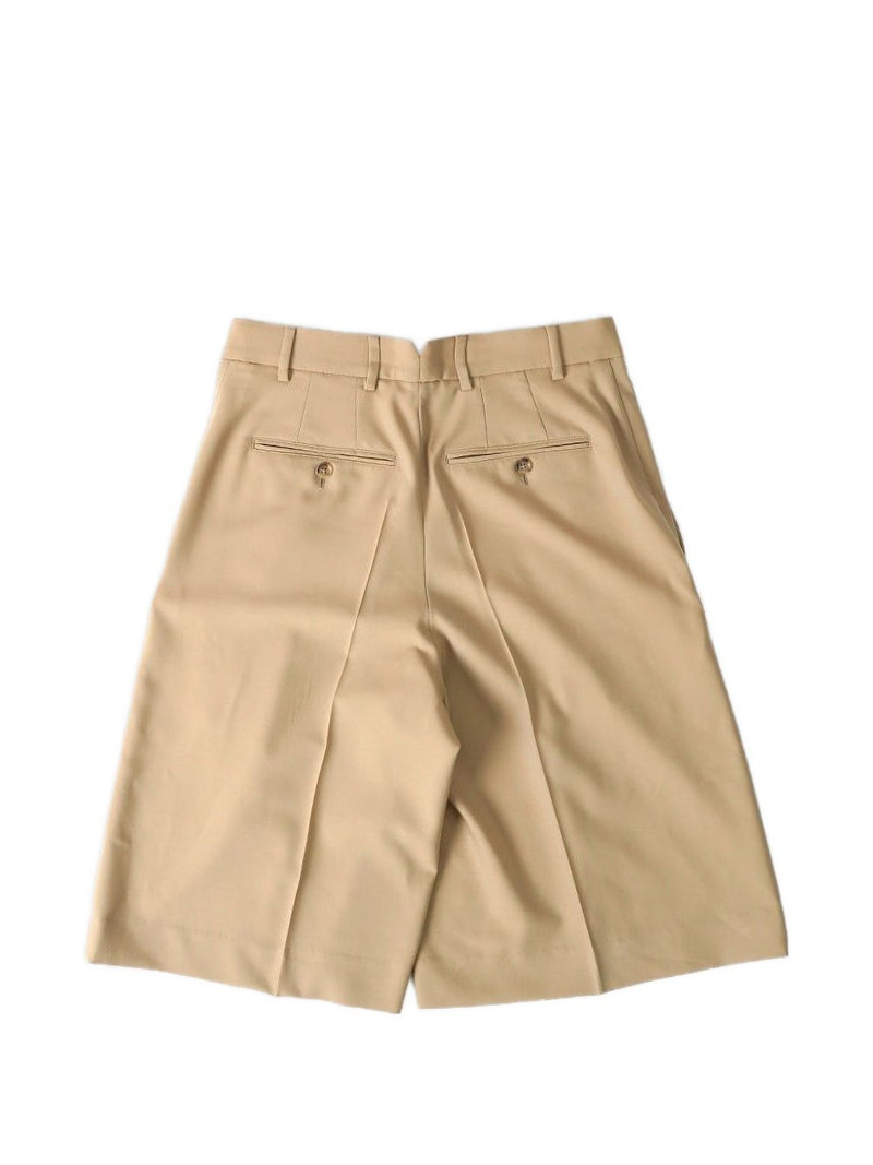 AMI Paris wide leg pleated shorts outlook