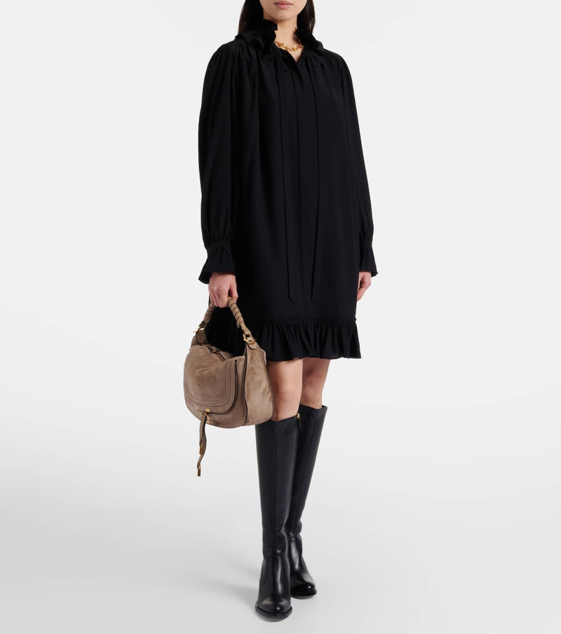 Chloé Marcie Small suede shoulder bag outlook