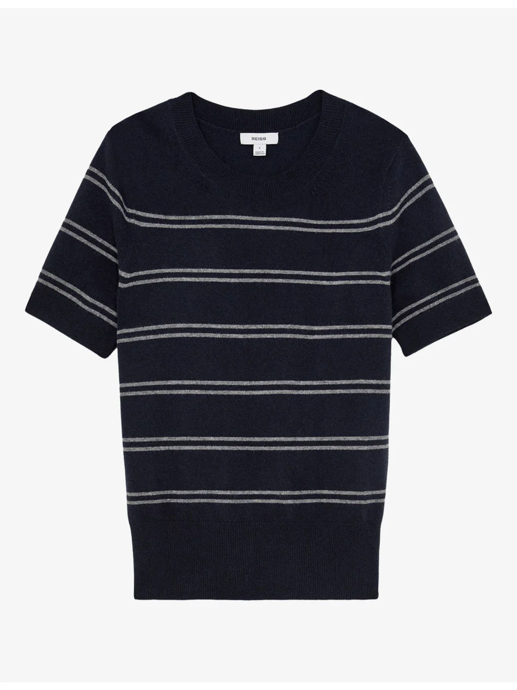 Sabrina Striped Knitted T-Shirt - 1