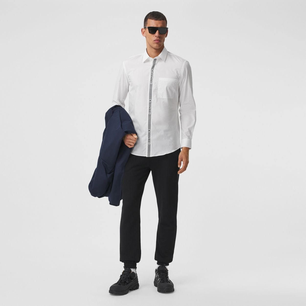 Logo Tape Cotton Shirt - 6