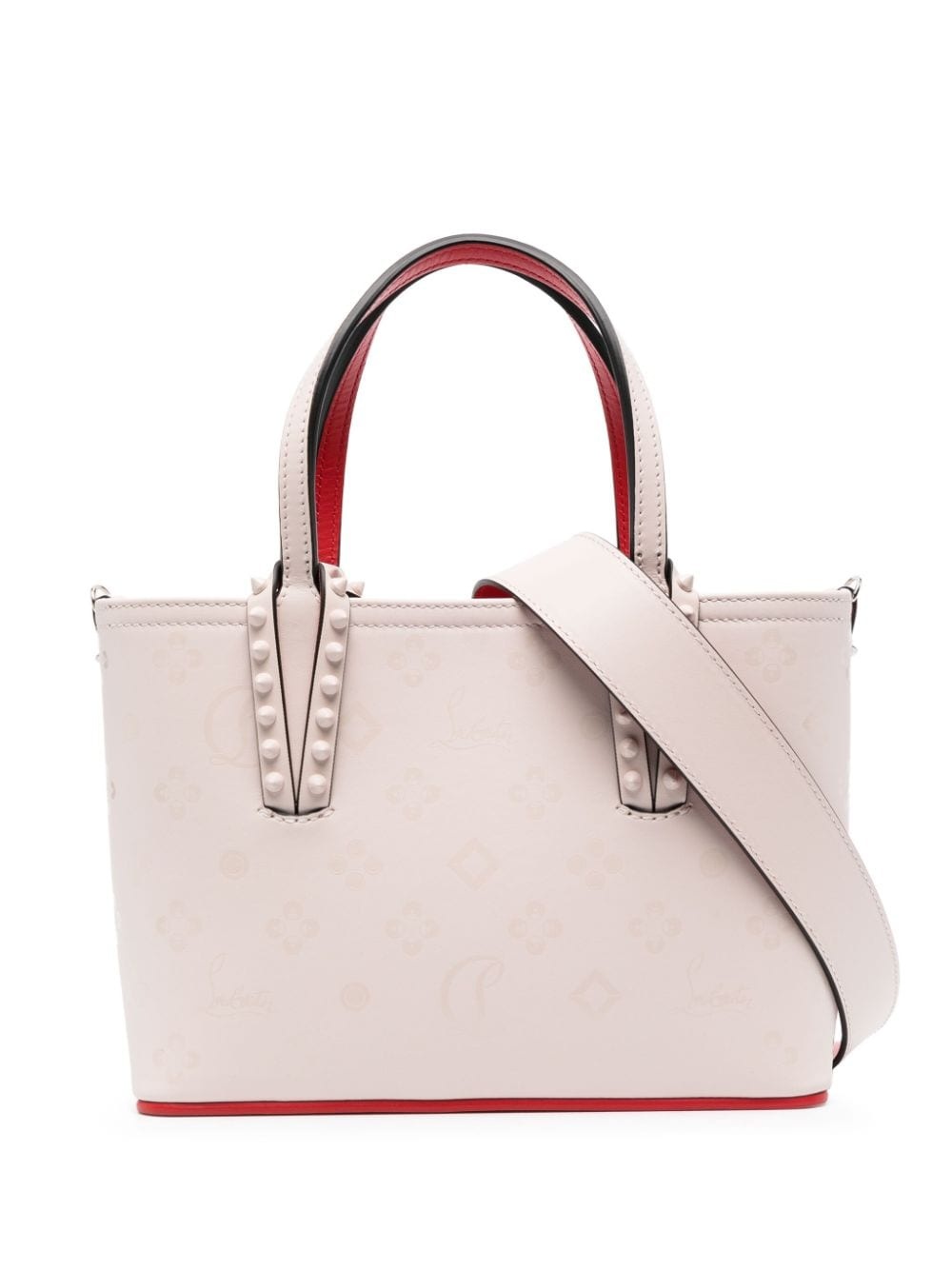 mini Cabata E/W leather tote bag - 1