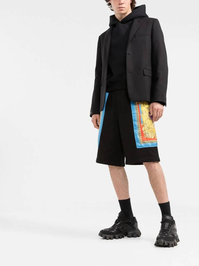 VERSACE printed track shorts outlook