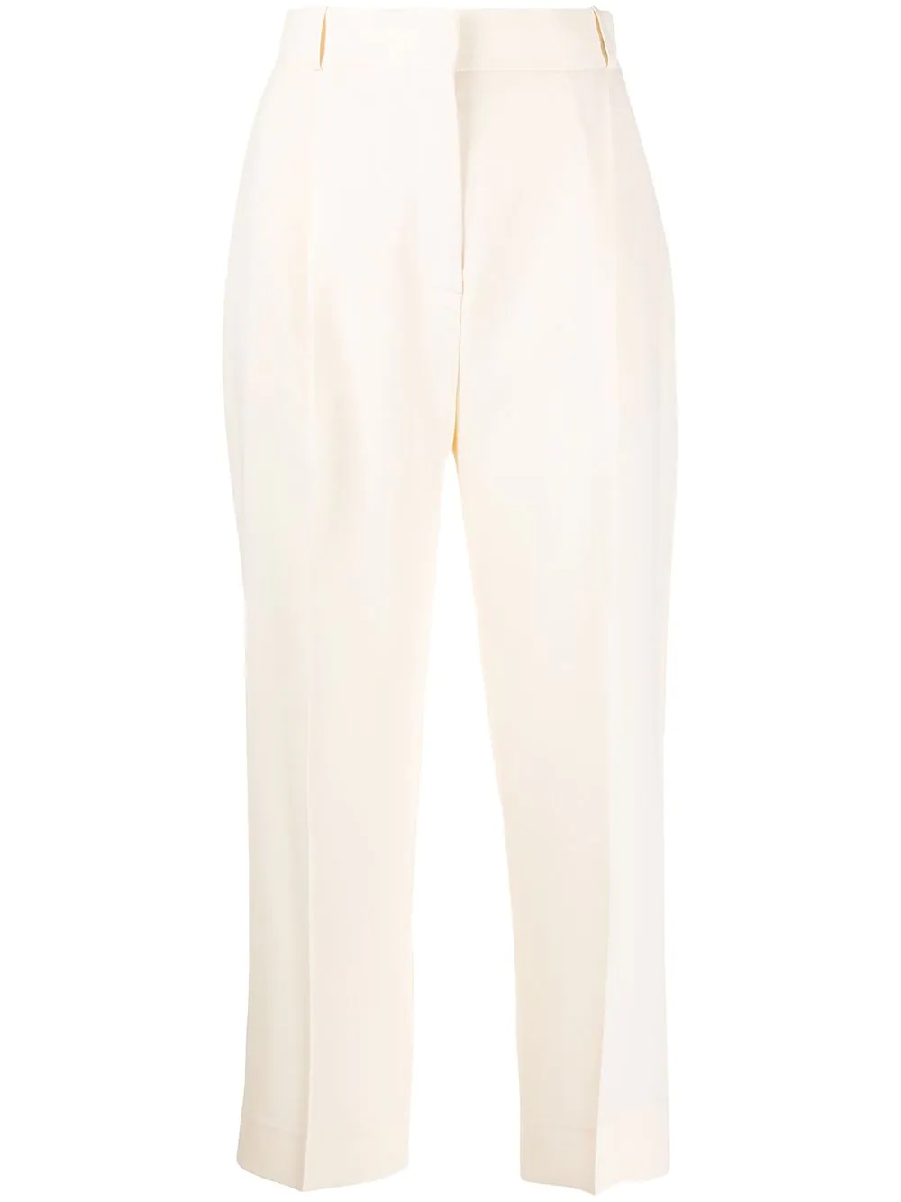 high-rise cropped trousers - 1