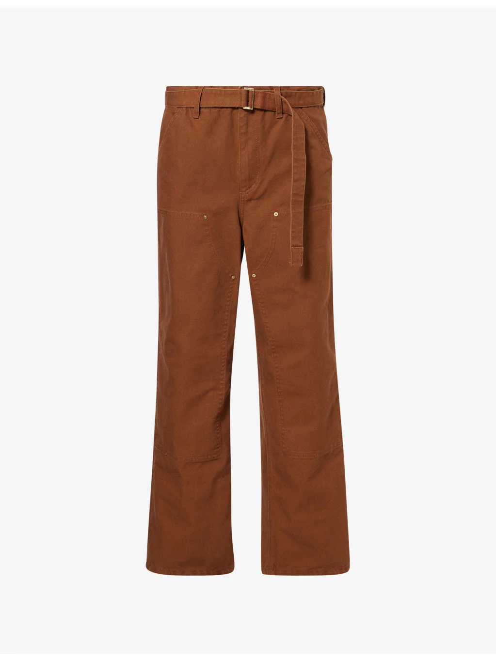 Sacai x Carhartt WIP Belted Straight-Leg Cotton Trousers - 1