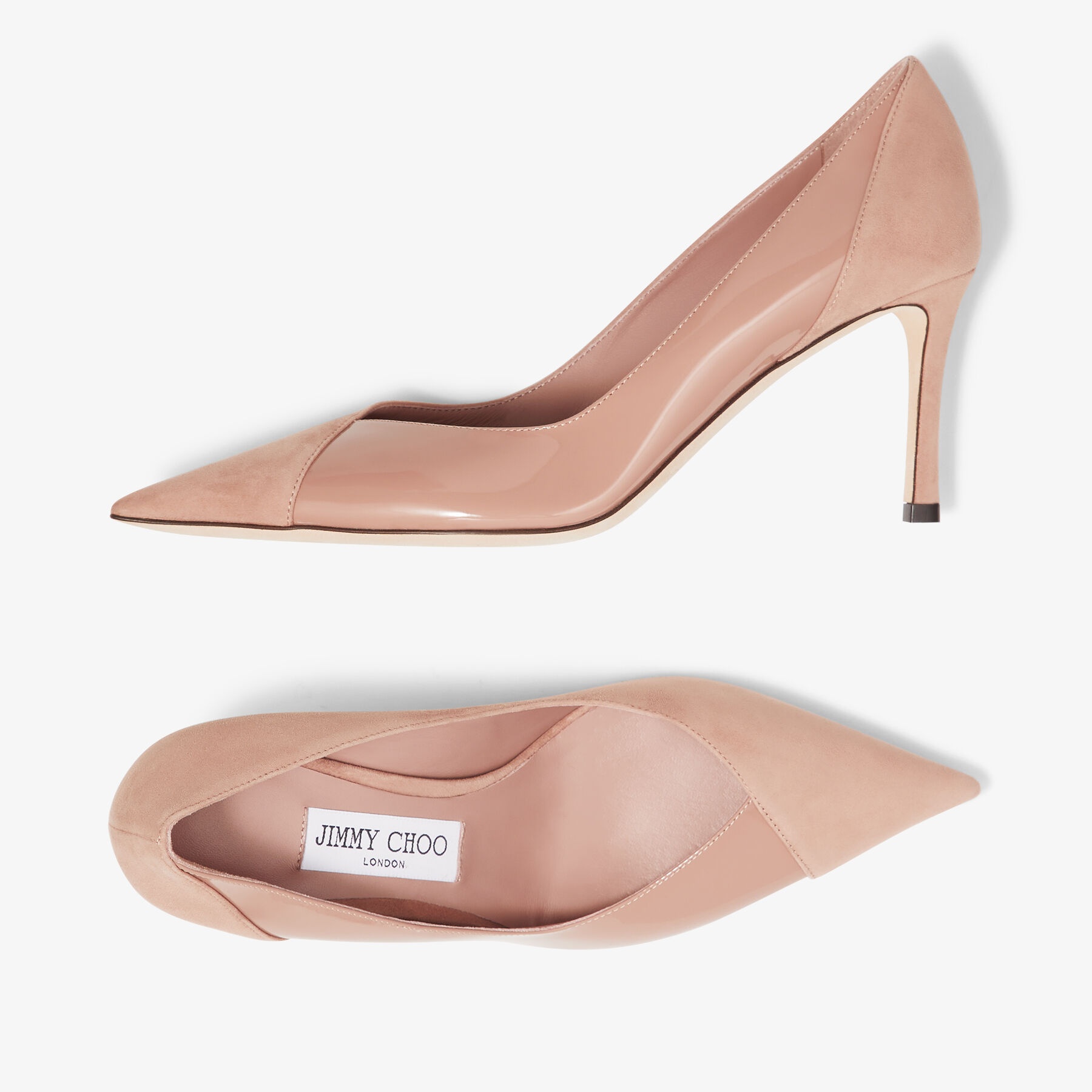Cass 75
Ballet Pink Suede and Patent Pumps - 5