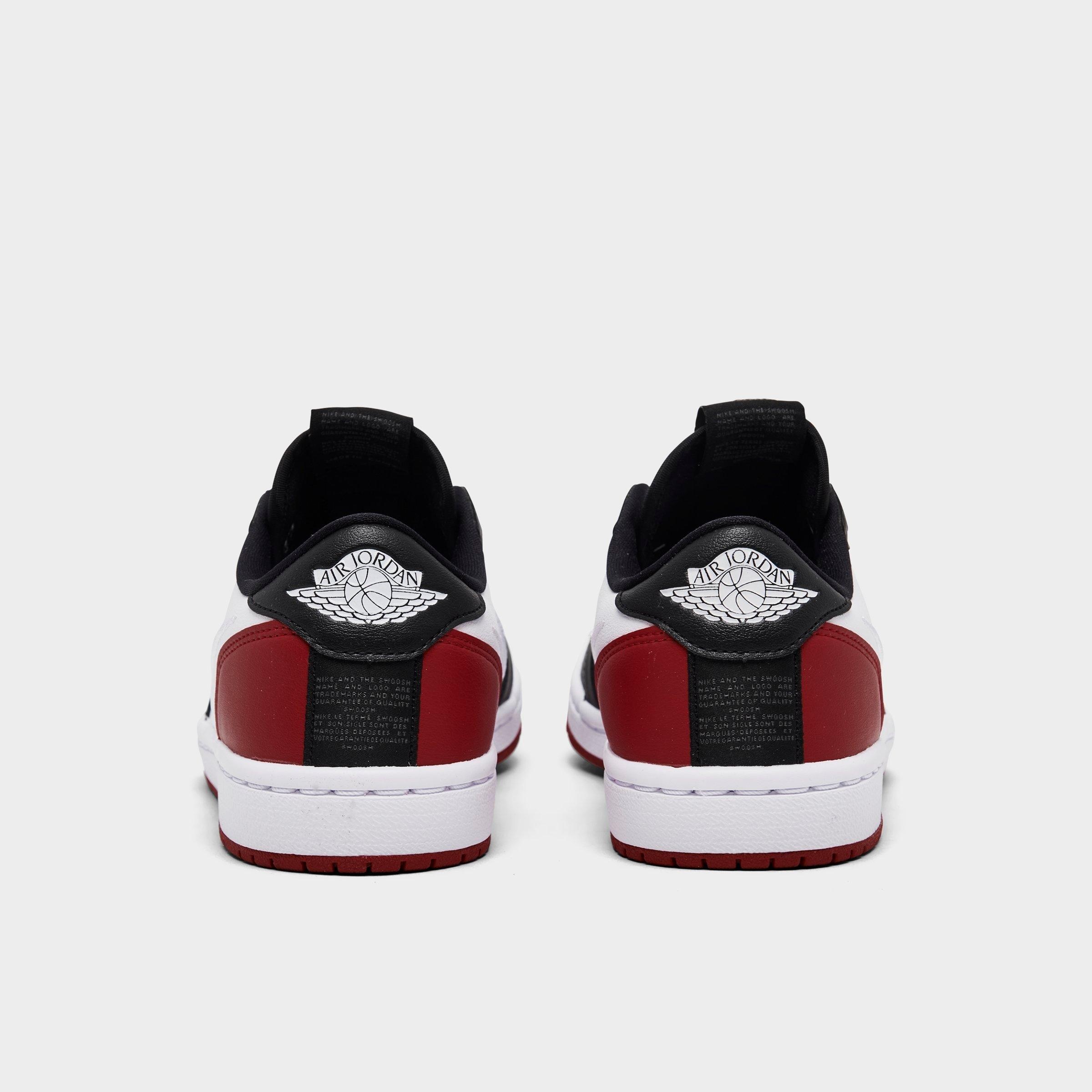 WOMEN'S AIR JORDAN RETRO 1 LOW SLIP CASUAL SHOES - 4