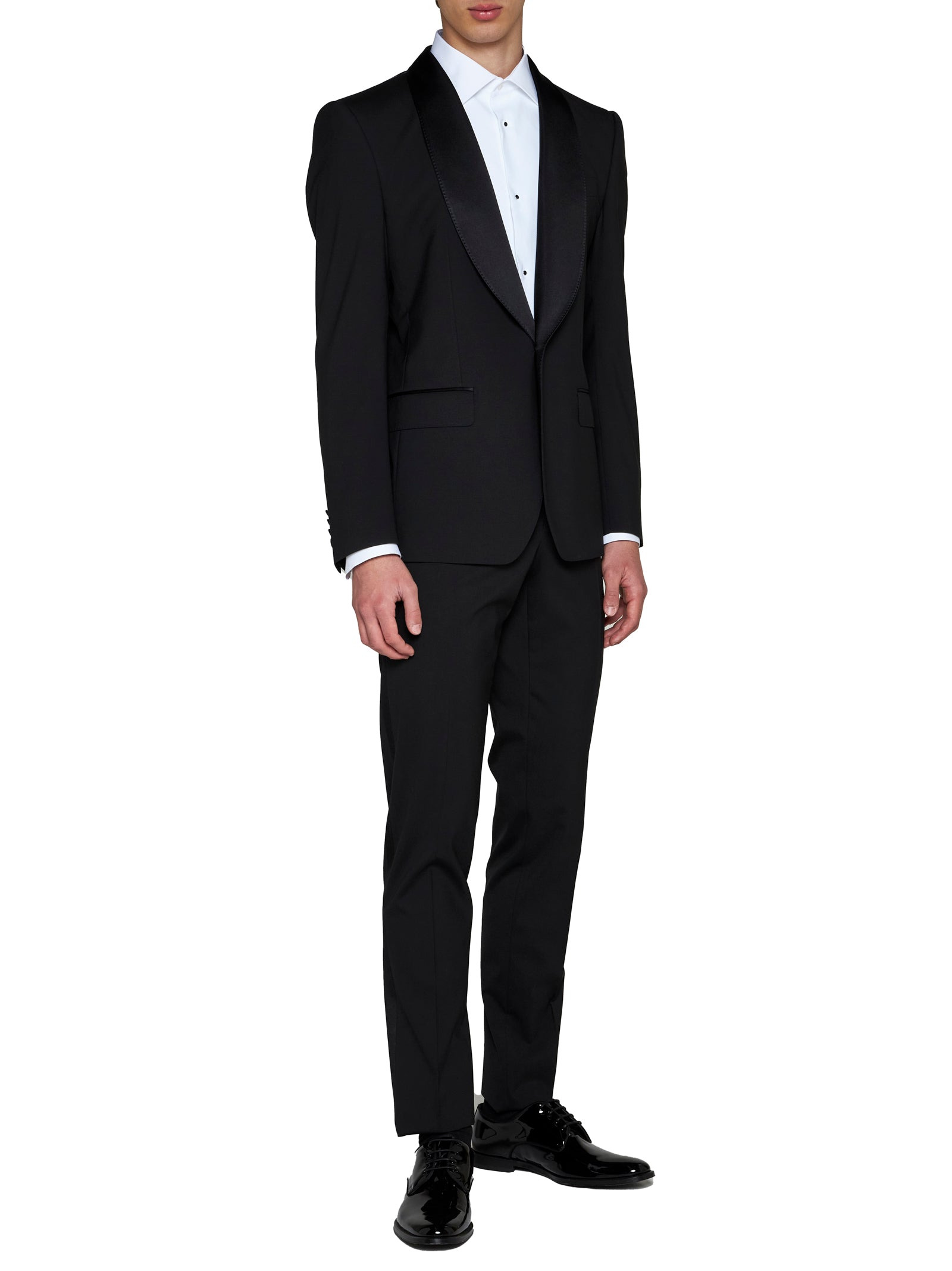 Wool-blend single-breasted blazer - 3