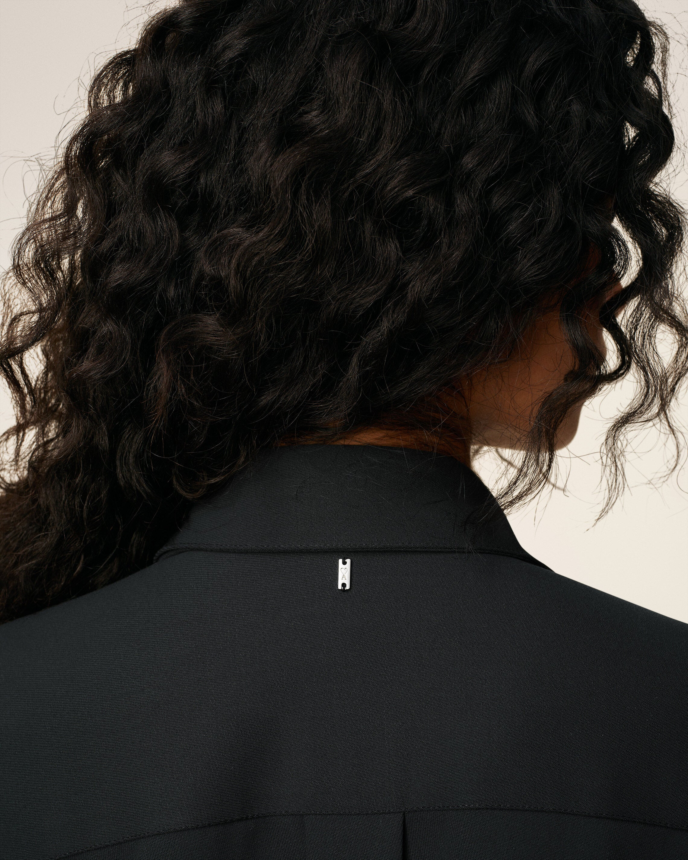 BLACK WOOL LONG OVERSIZED SIDE SLITS SHIRT - 4