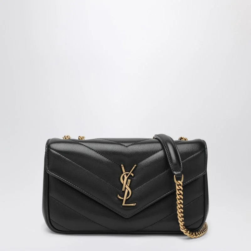 Saint Laurent Small Loulou Bag In Black Leather Women - 1