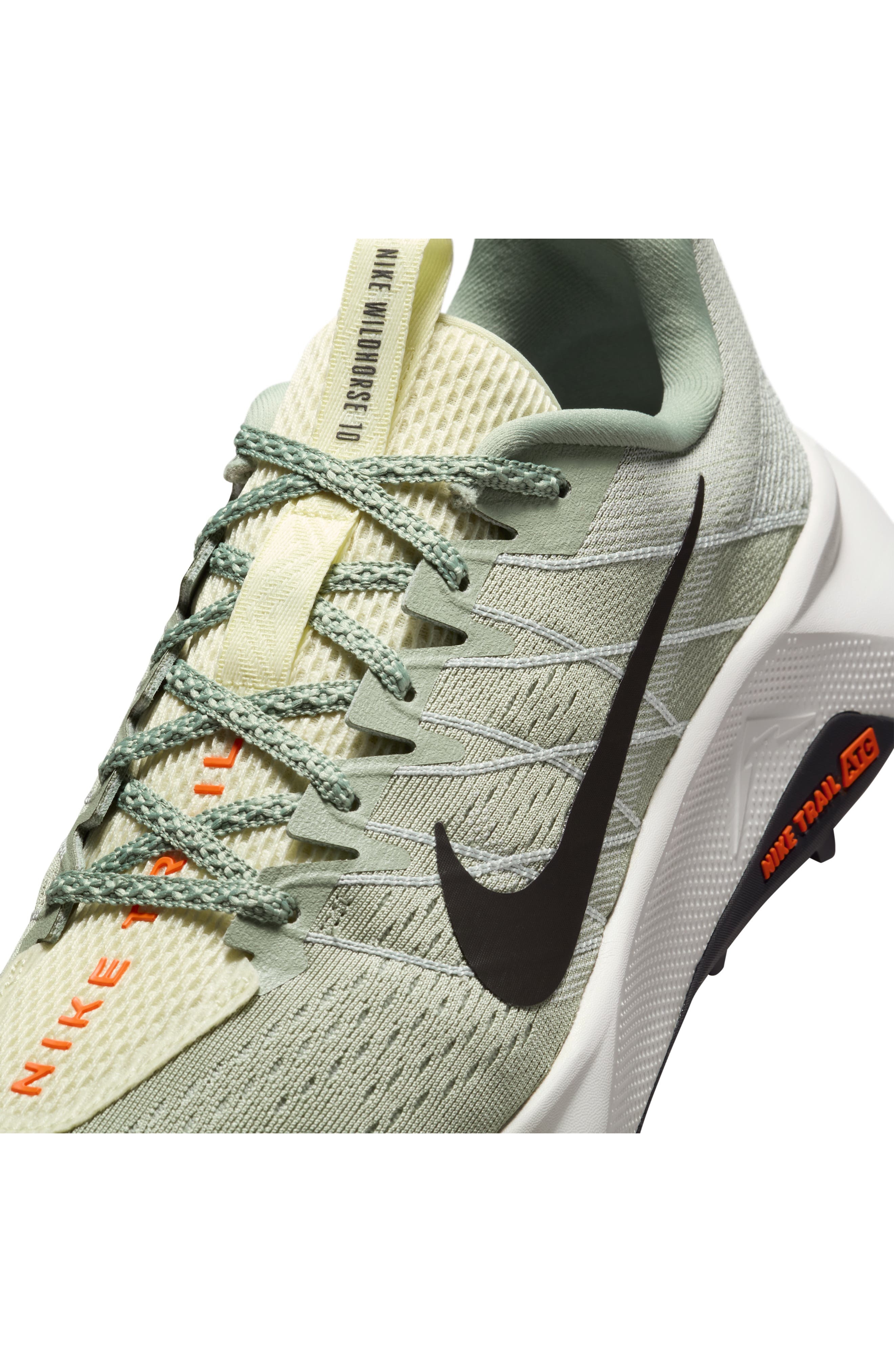 Nike ReactX Wildhorse 10 Trail Running Shoe in Jade/Lt Silver/orange/med Ash at Nordstrom - 9