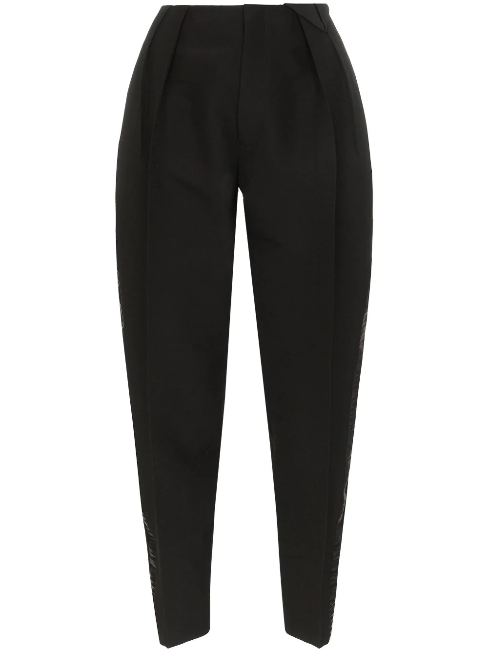 pleated tapered trousers - 1