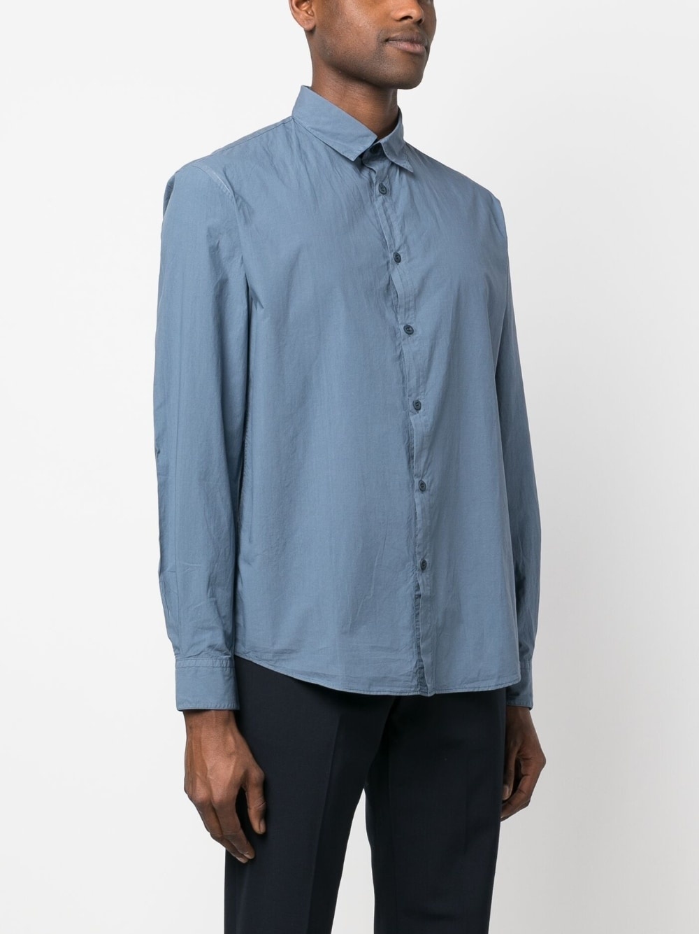 plain cotton shirt - 3