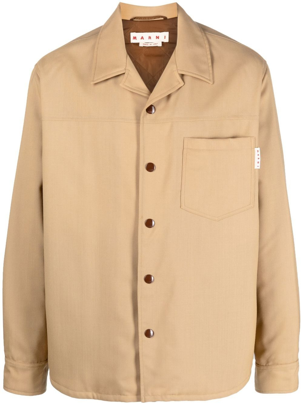 virgin wool shirt jacket - 1