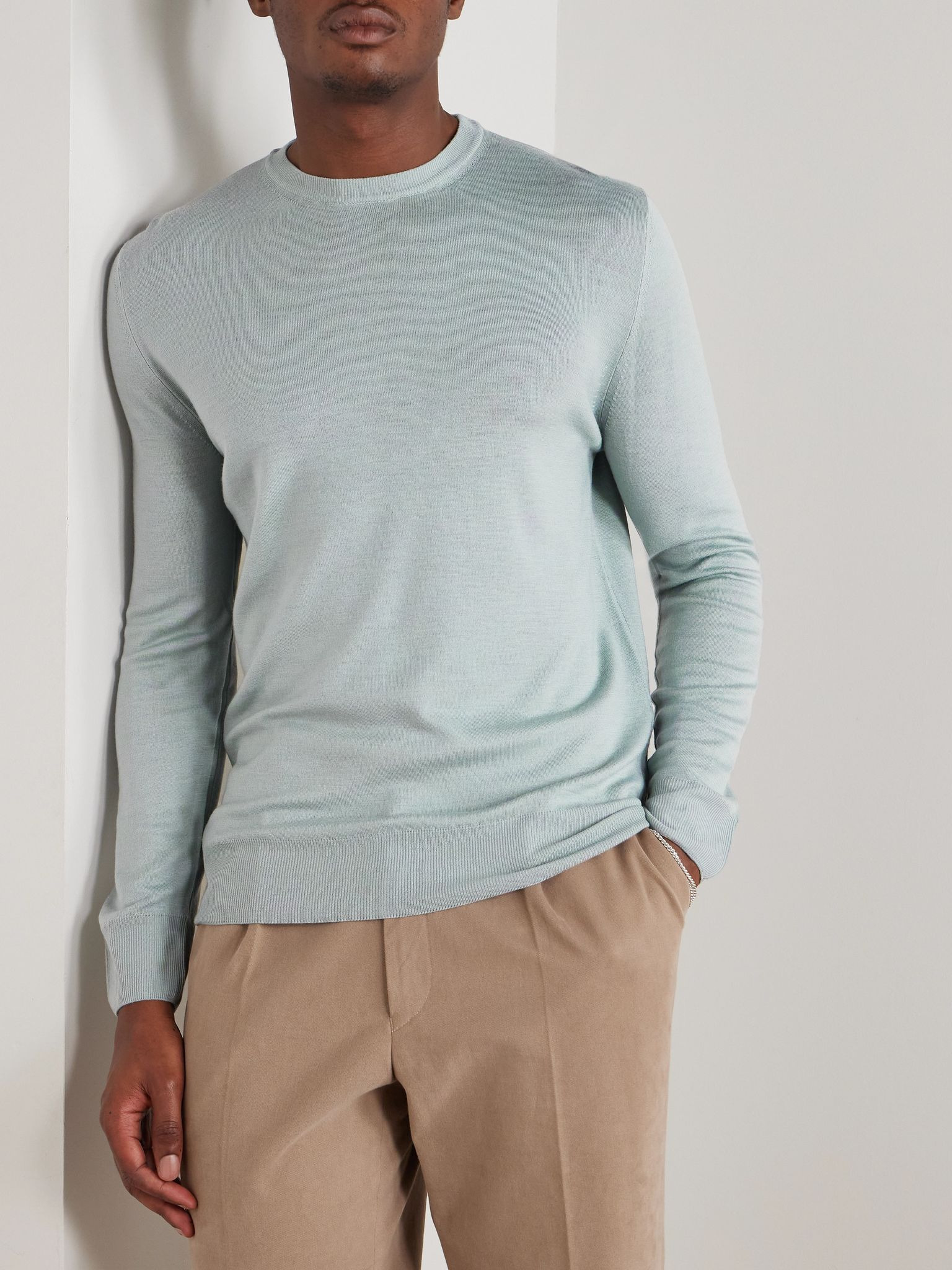 Wool Sweater Gray green - 3