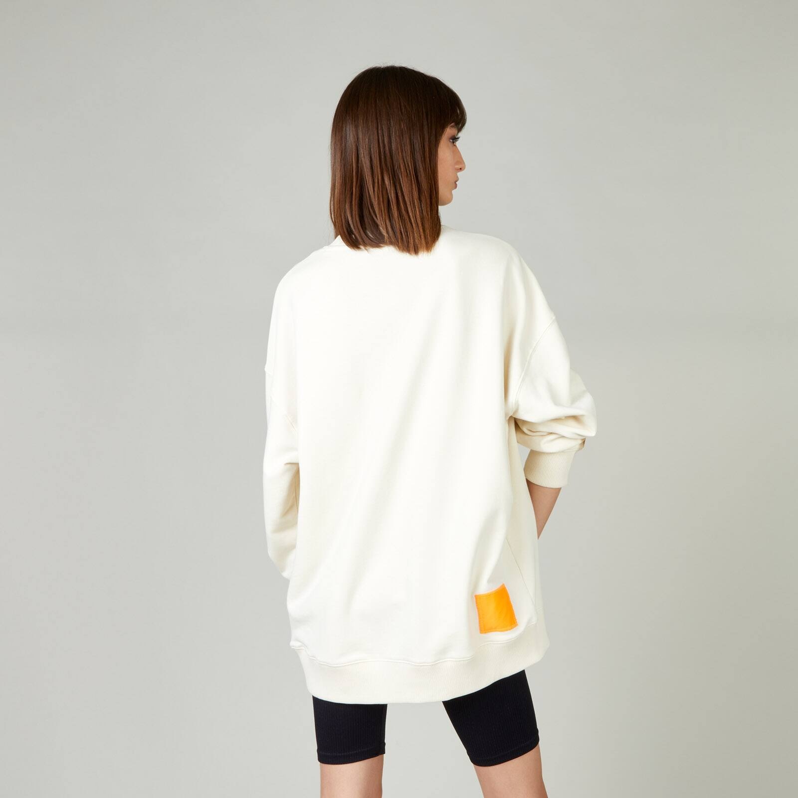 Round-neck Sweatshirt White - 5