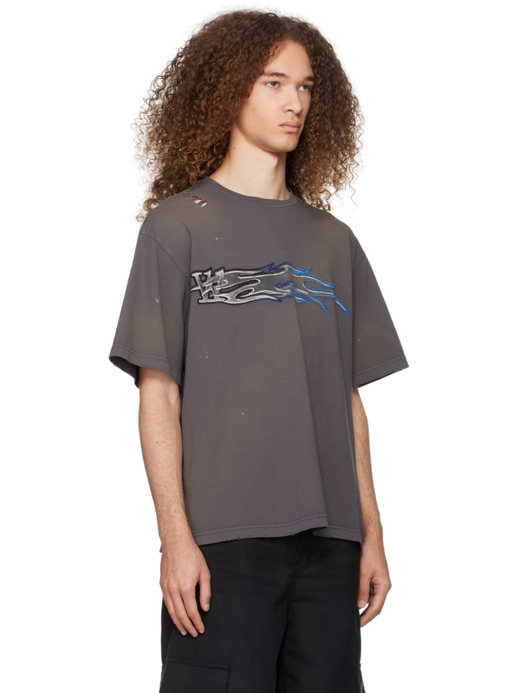 Gray Printed T-Shirt - 2