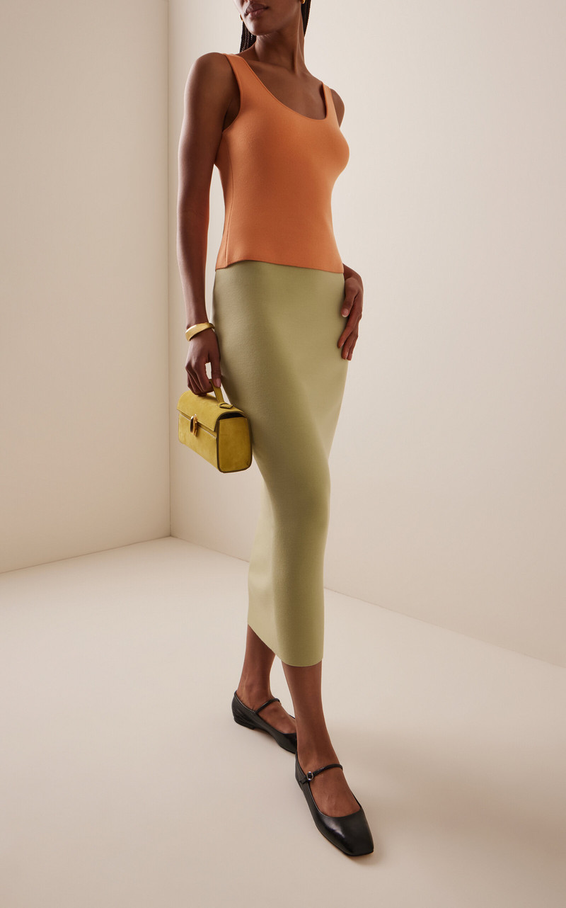 HIGH SPORT Exclusive Wool Tank Top orange outlook