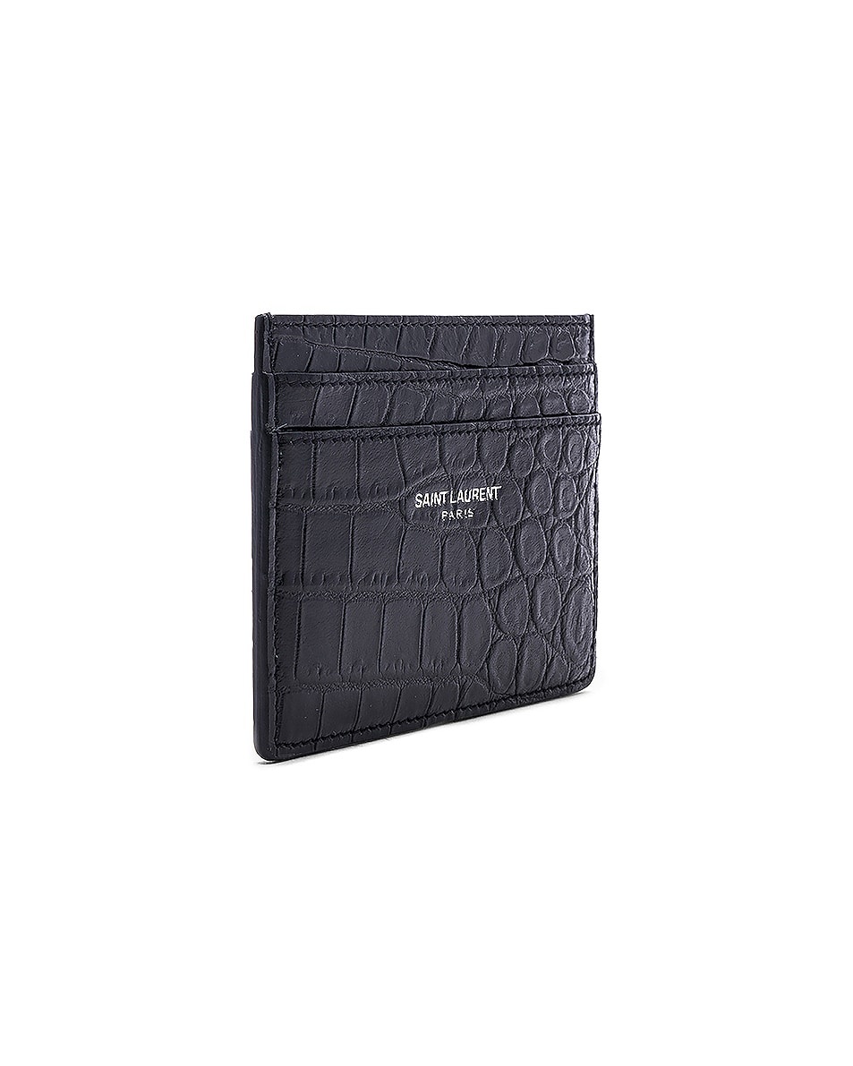 Croc Leather Card Case - 3