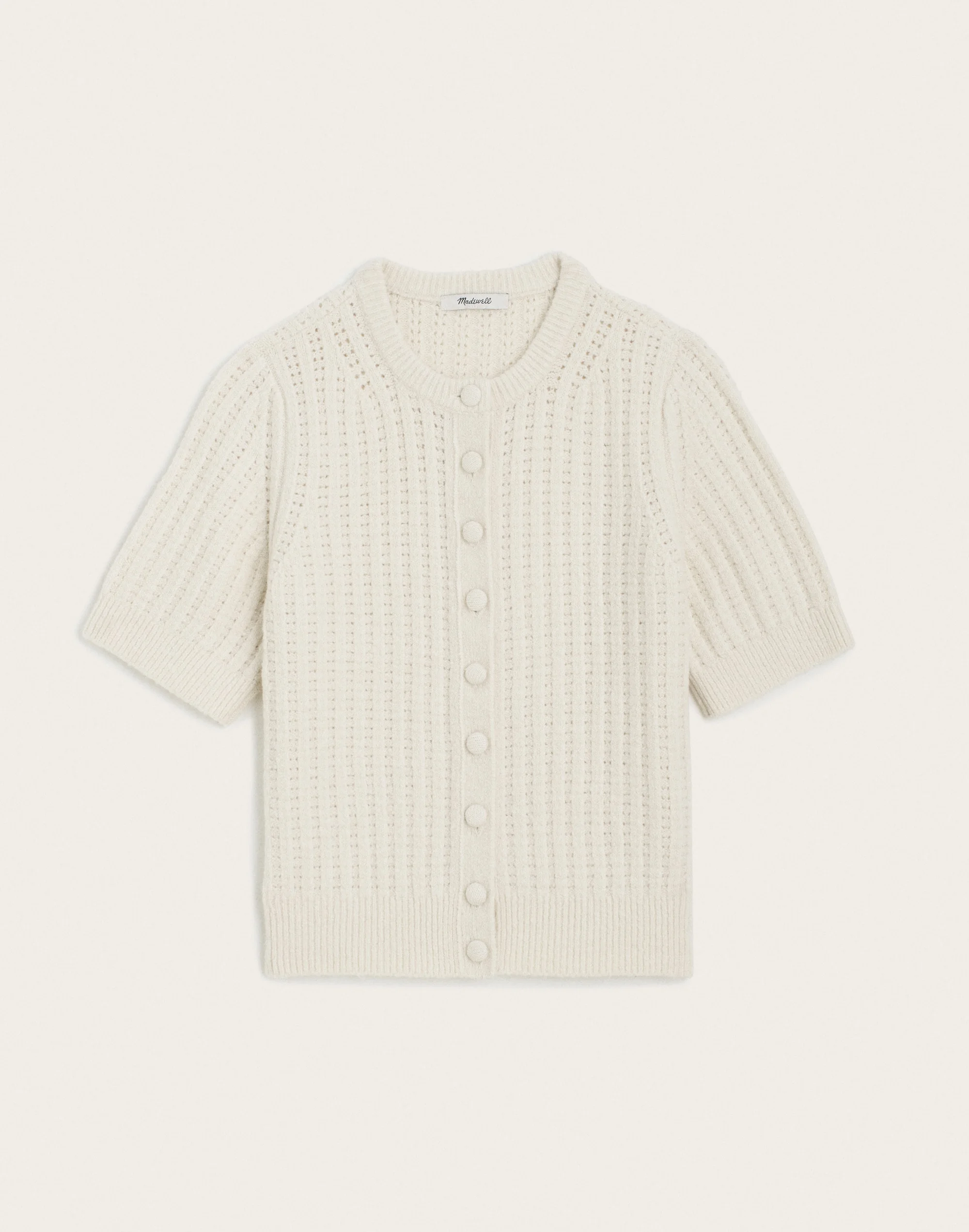 Textured-Stitch Cardigan in Cozy Cotton - 1